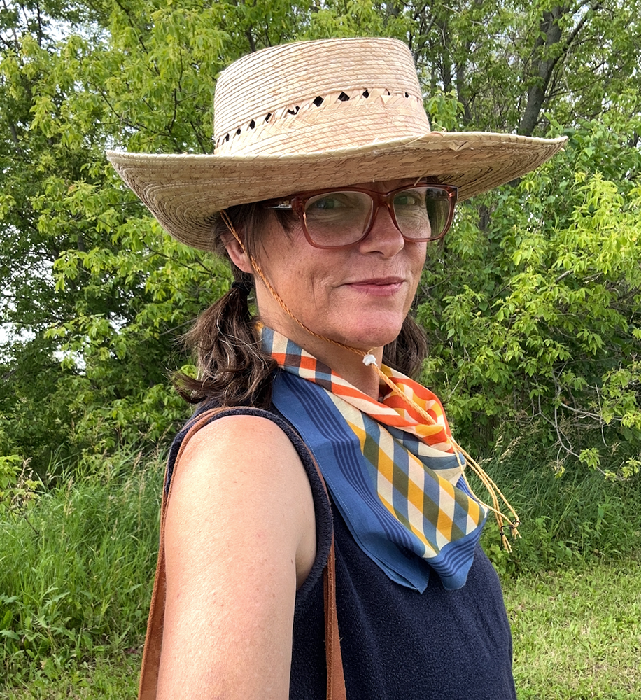 Cotton/Silk Scarf - the 405 knot - sunset