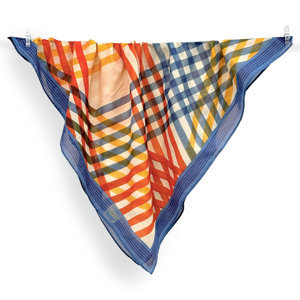 Cotton/Silk Scarf - the 405 knot - sunset