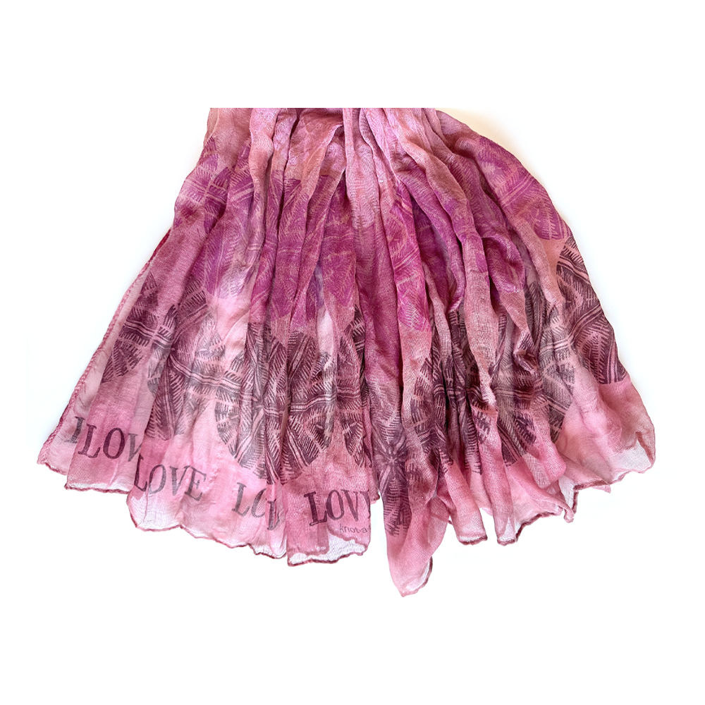 Crinkle Cotton Scarf - in Terra Cotta