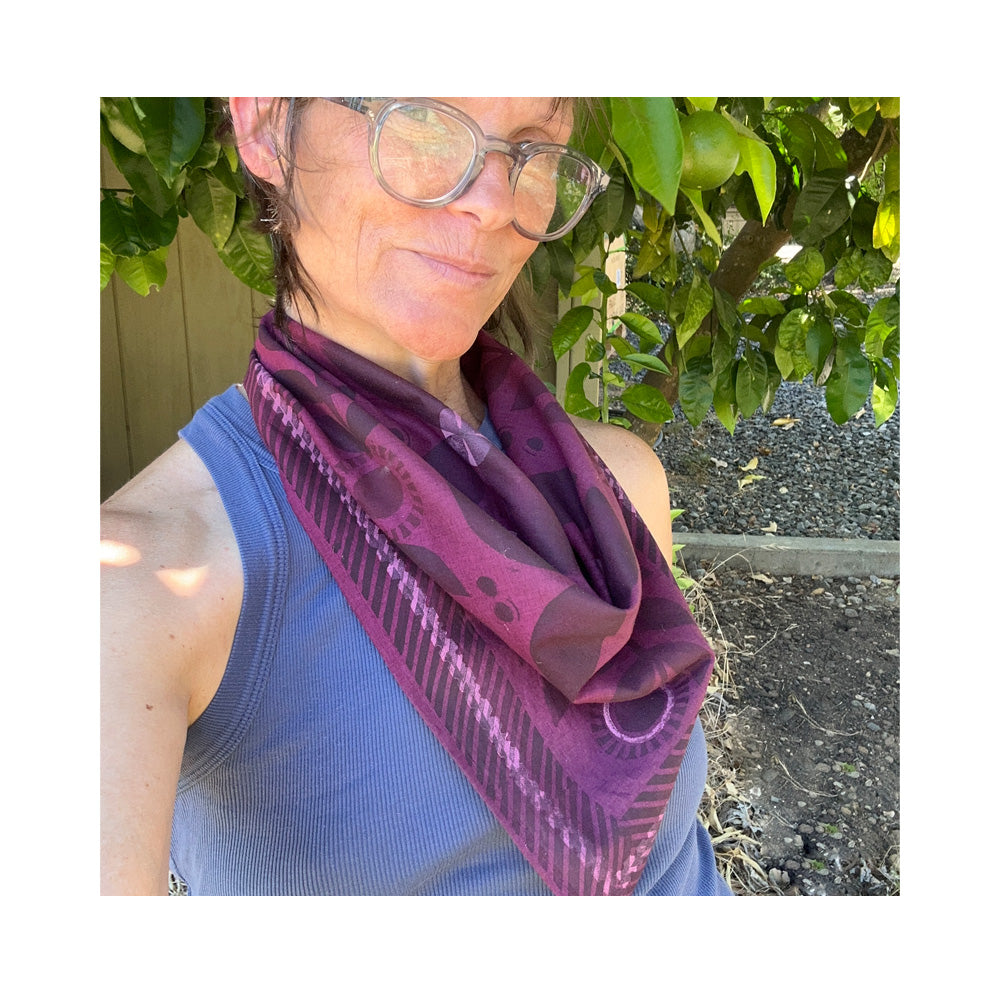 Cotton Bandana Summer Series, Garnet
