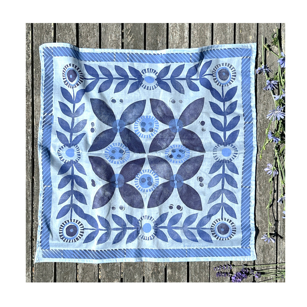 otton Bandana - Summer Series, Soft Blue