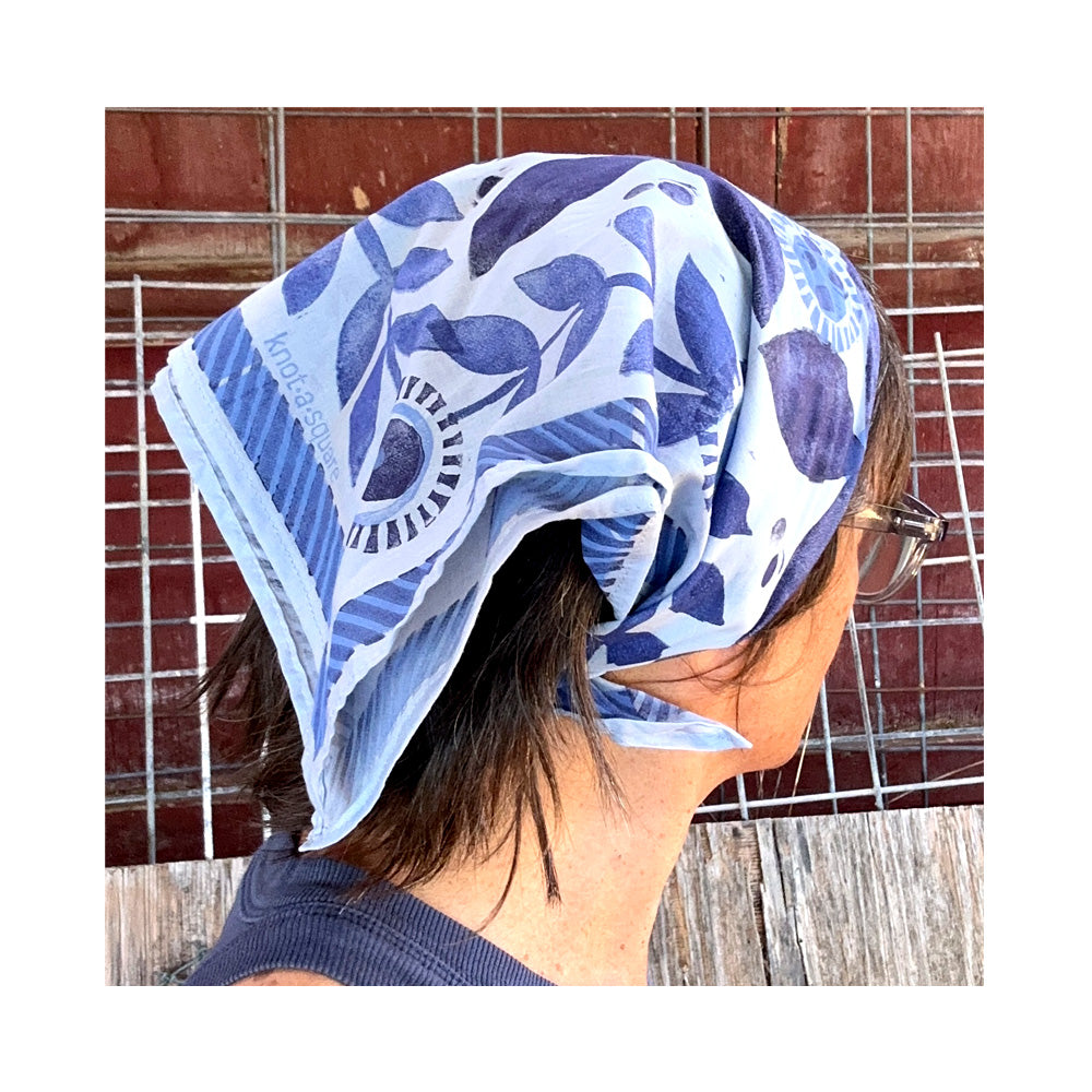 otton Bandana - Summer Series, Soft Blue