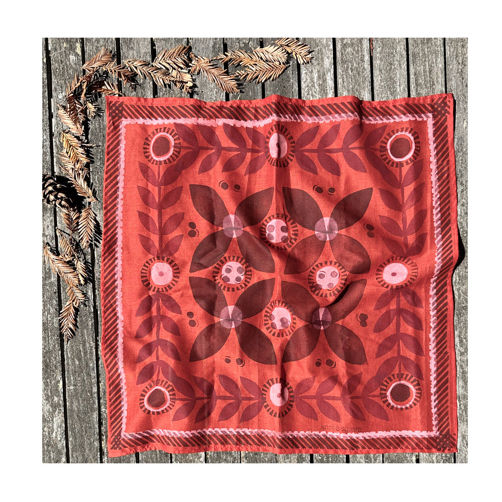 Cotton Bandana -summer series Persimmon