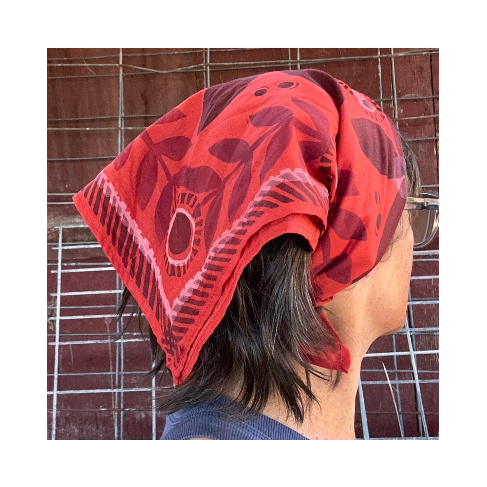 Cotton Bandana -summer series Persimmon