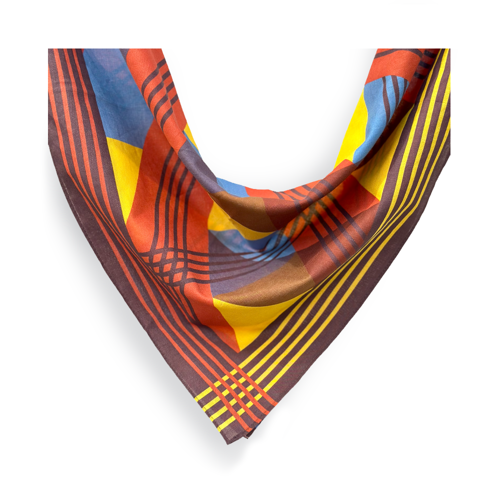 Cotton Bandana  - Mount Modern Golden Sunset