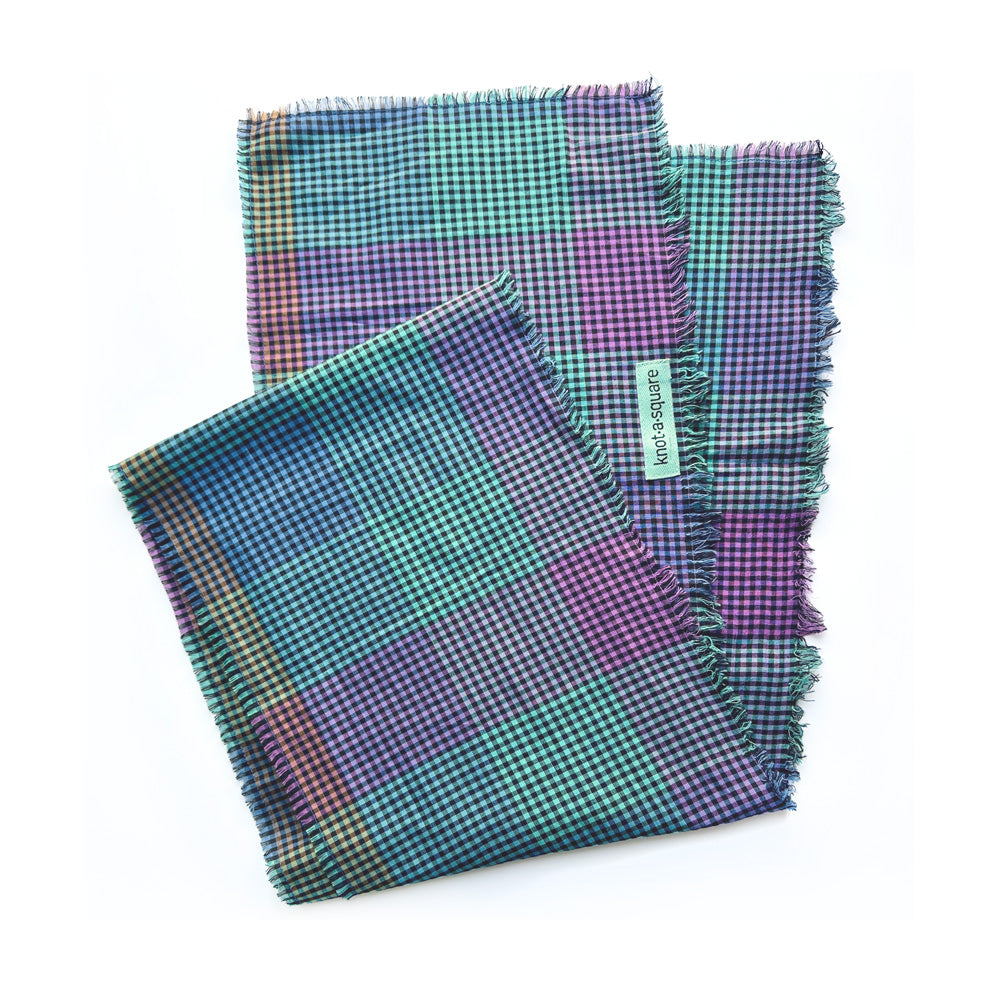 Multi-Color Rectangular Scarf, in Cotton