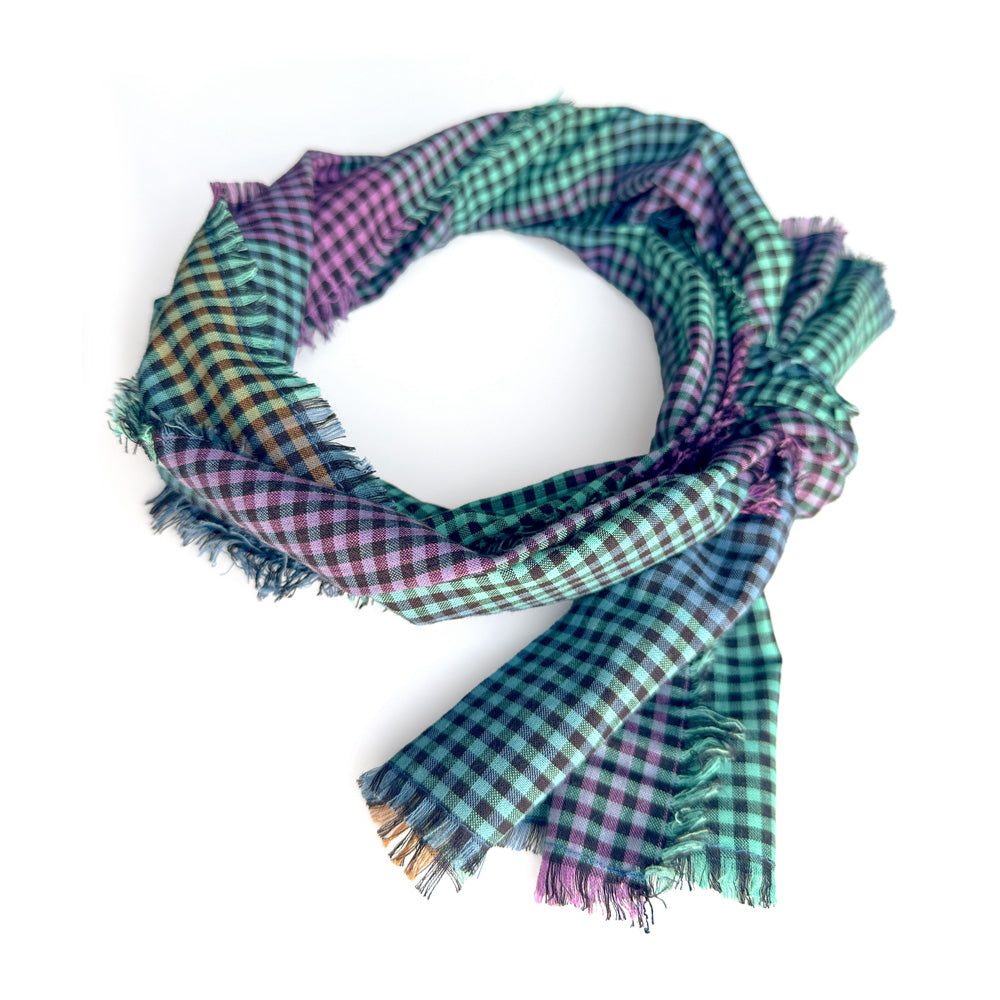 Multi-Color Rectangular Scarf, in Cotton