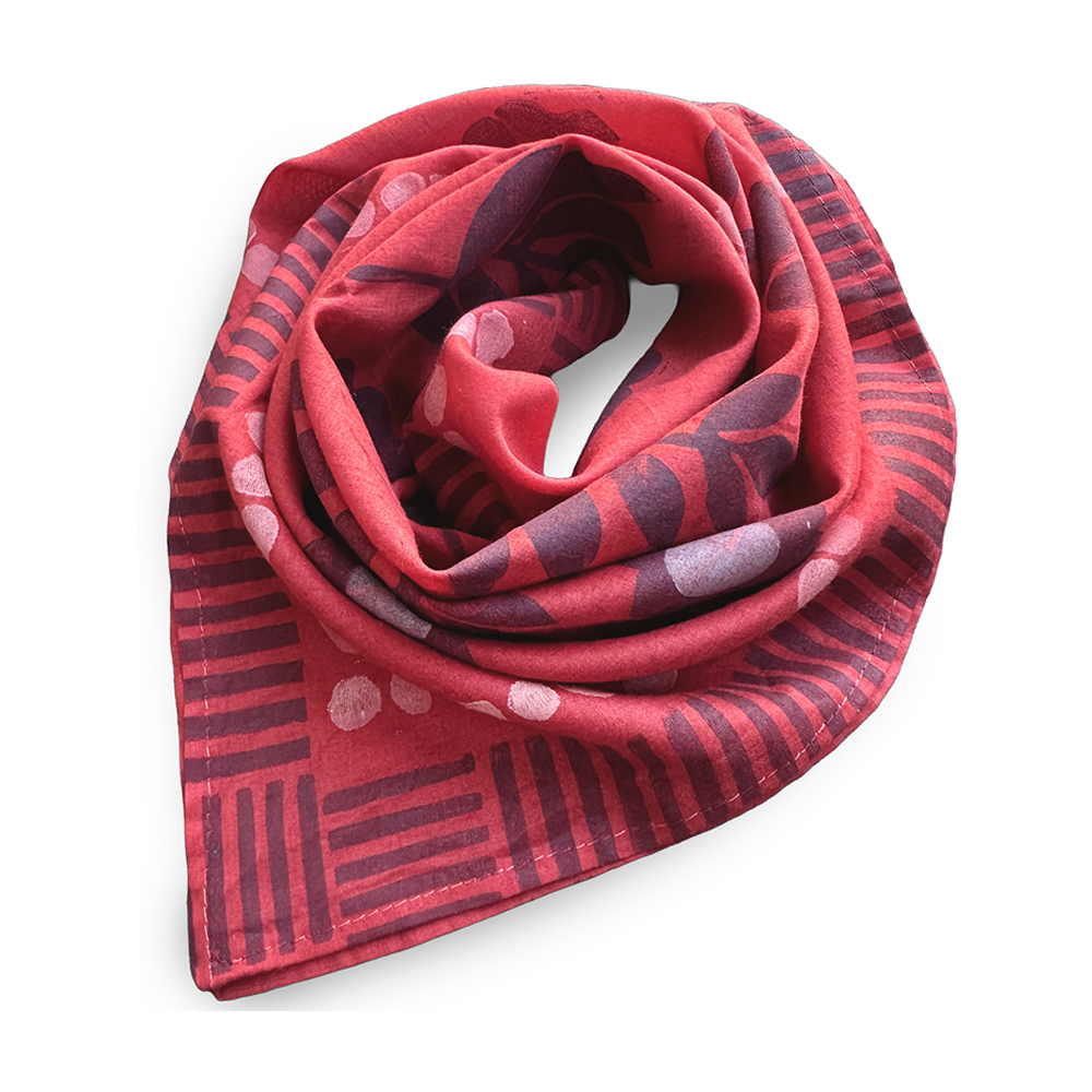 Cotton Bandana - Persimmon Red