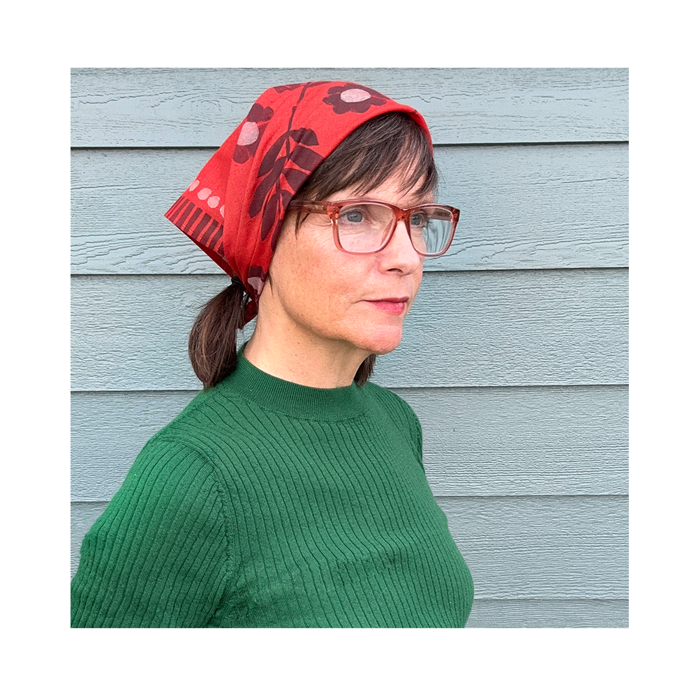 Cotton Bandana - Persimmon Red