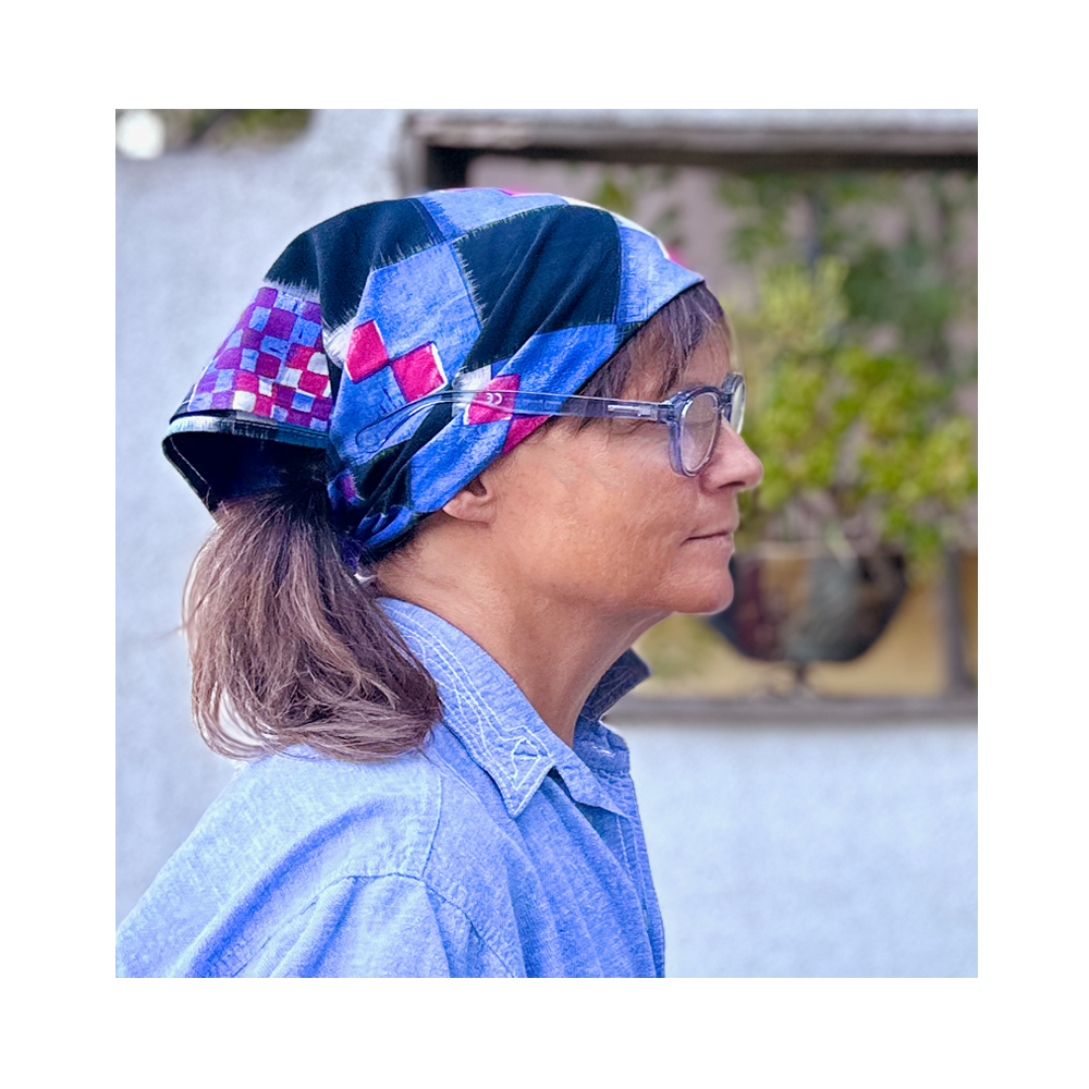 Cotton Bandana - Check Mate Blues