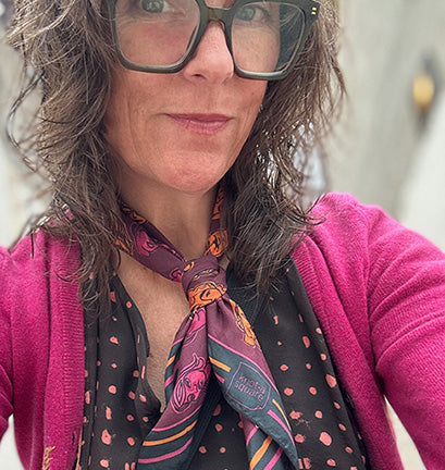 Silk Scarf - Crowded Plum