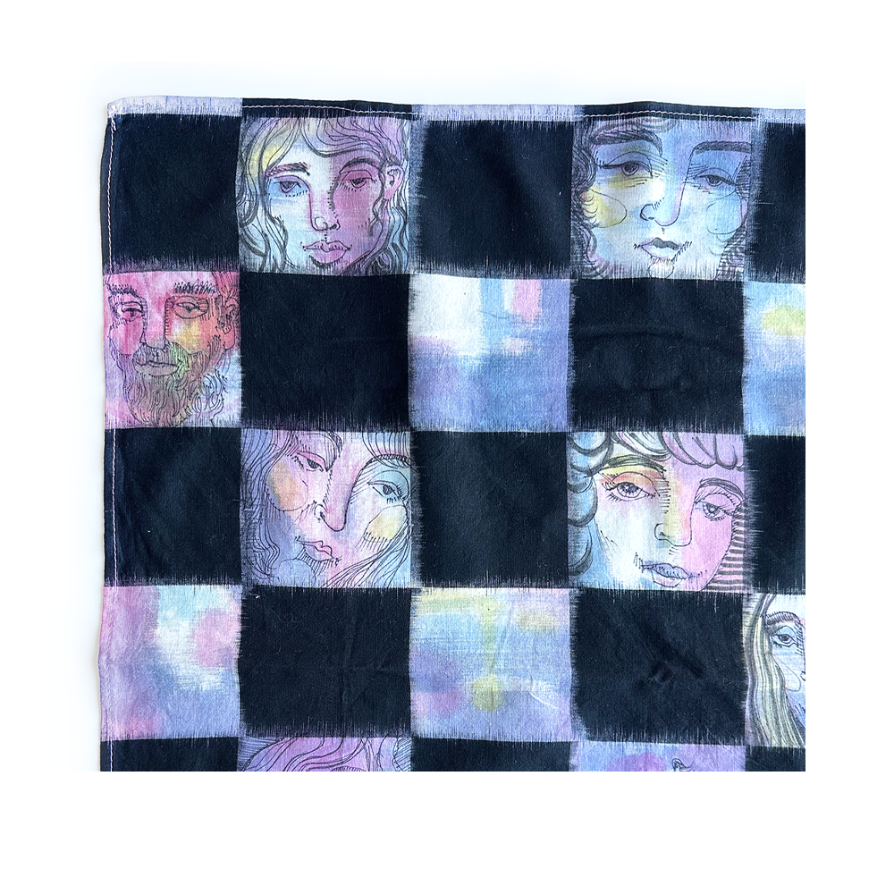 Checkered Peekaboo Scarf - Limited Edition