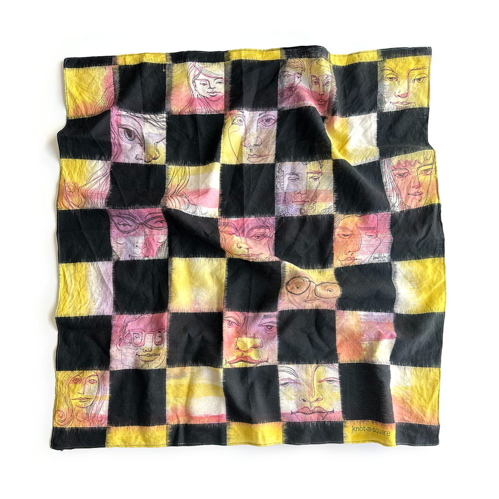 Checkered Peekaboo Scarf  -  Limited Edition
