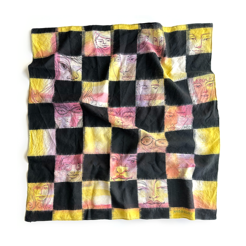 Checkered Peekaboo Scarf  -  Limited Edition