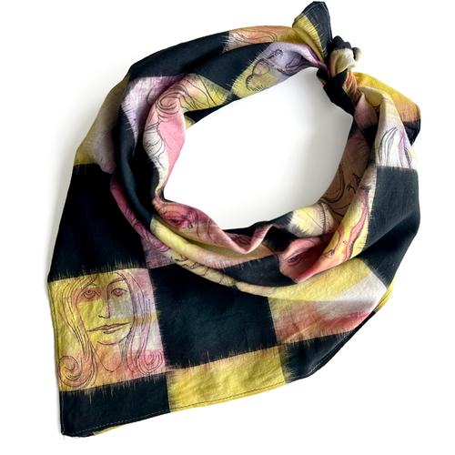 Checkered Peekaboo Scarf  -  Limited Edition