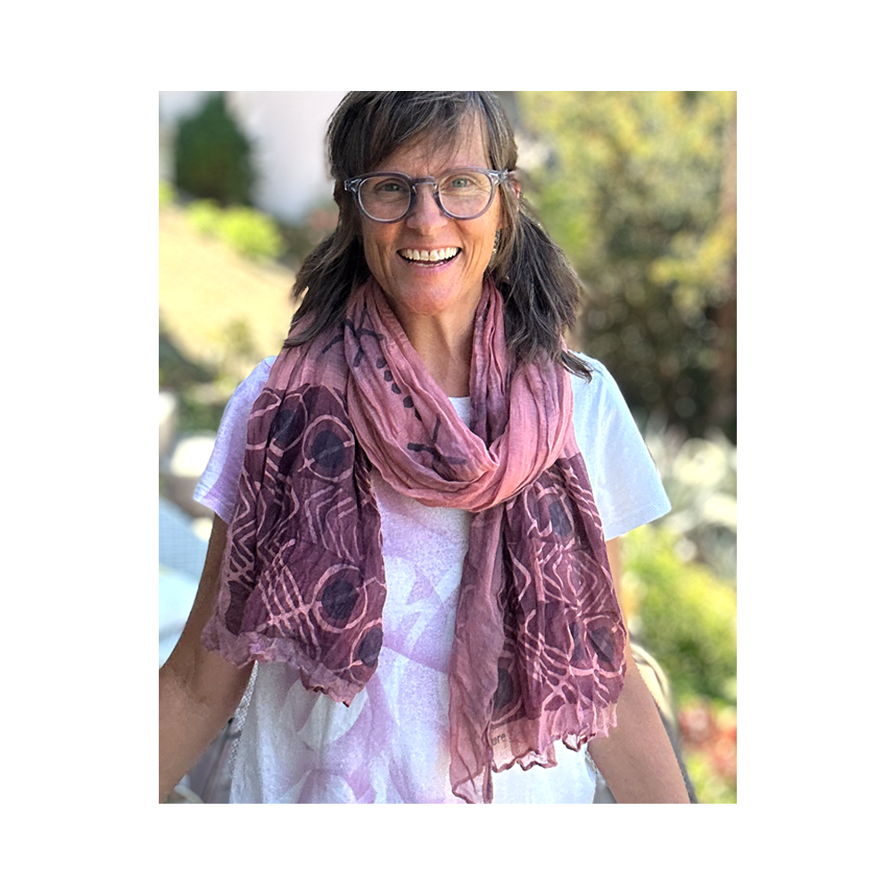 Crinkle Cotton scarf - Terra Cotta