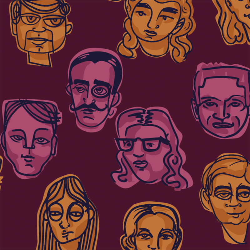 Silk Scarf - Crowded Plum