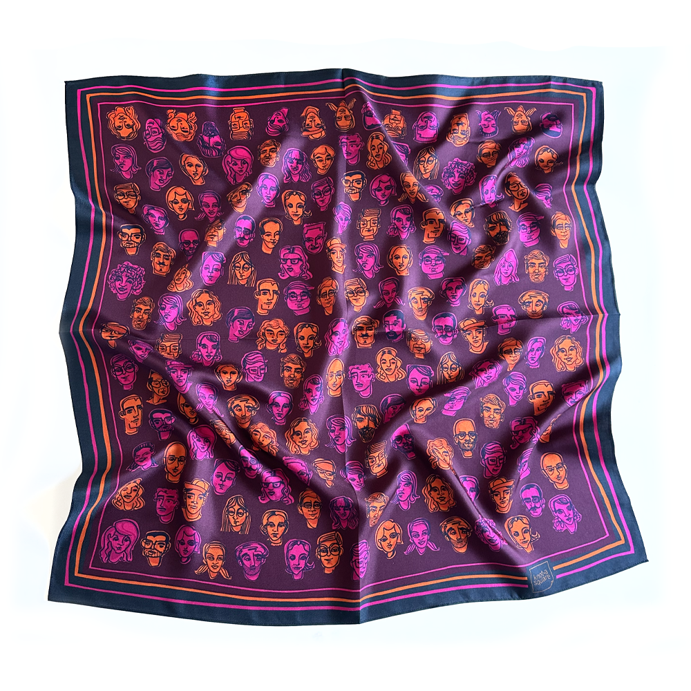 Silk Scarf - Crowded Plum