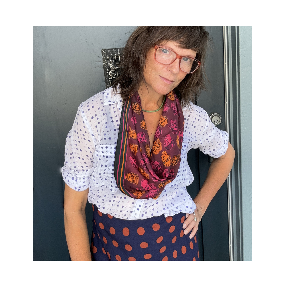 Silk Scarf - Crowded Plum