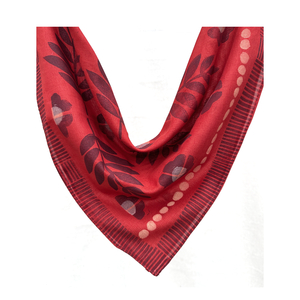 Cotton Bandana - Persimmon Red