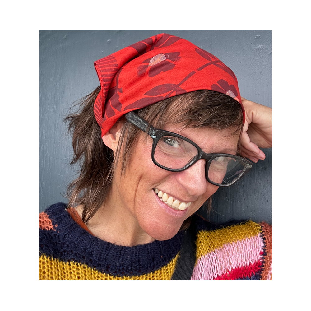 Cotton Bandana - Persimmon Red