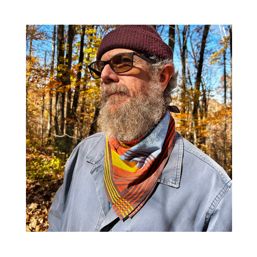 Cotton Bandana  - Mount Modern Golden Sunset