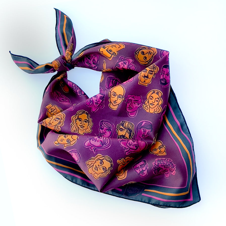 Silk Scarf - Crowded Plum