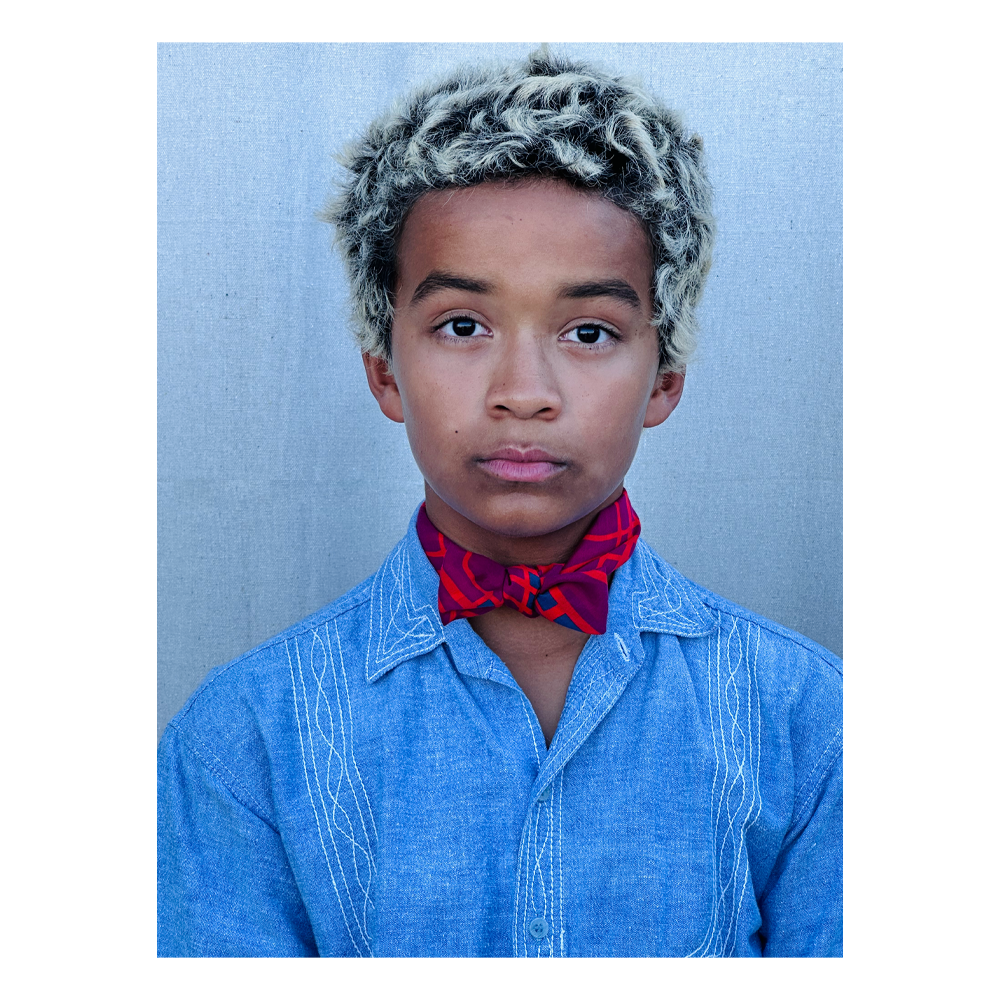 Cotton/Silk Scarf in Tangerine Wine